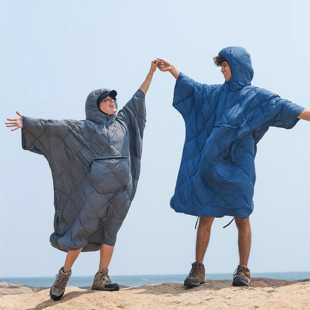 Atepa Murano Insulated Camp Poncho - Grey - Image 8