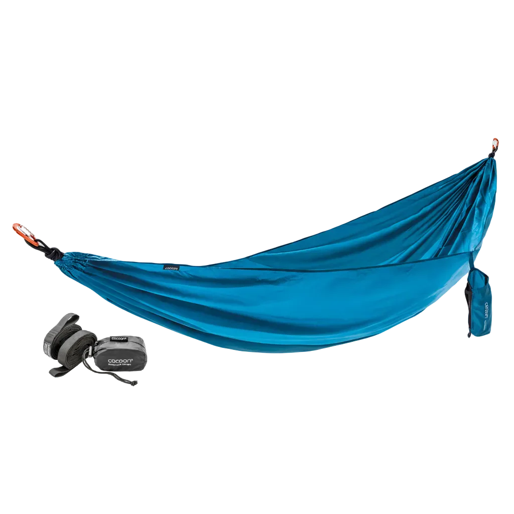 Cocoon Single Travel Hammock-Island Green + Tree Strap Set