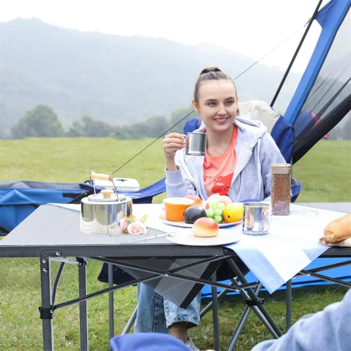 KingCamp Granite Aluminium Folding Table - Image 2