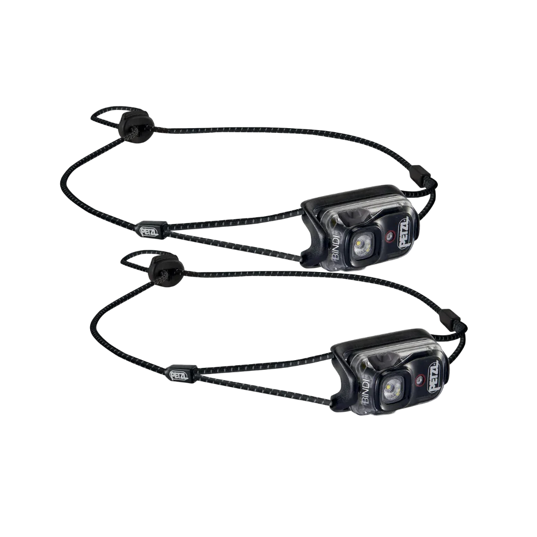 Petzl BINDI Black Headlamp - 200 Lumens Twin Pack