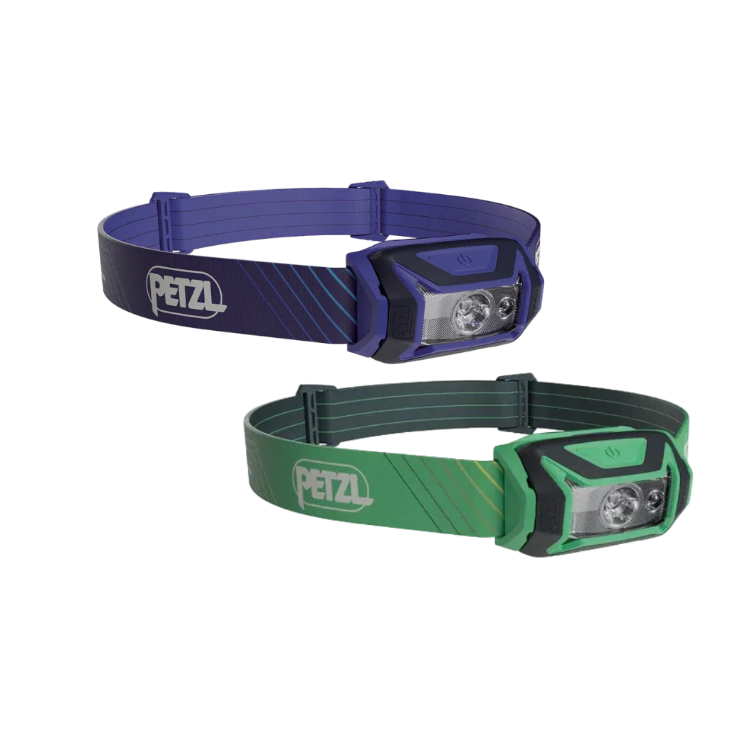 Petzl TIkka Core Blue & Green Headlamp - 450 Lumens Twin pack