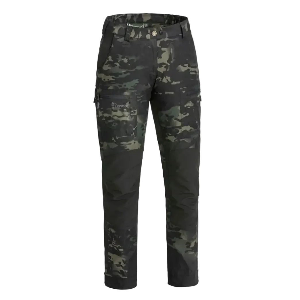 Pinewood Caribou Camo Women's Pants Black jungle