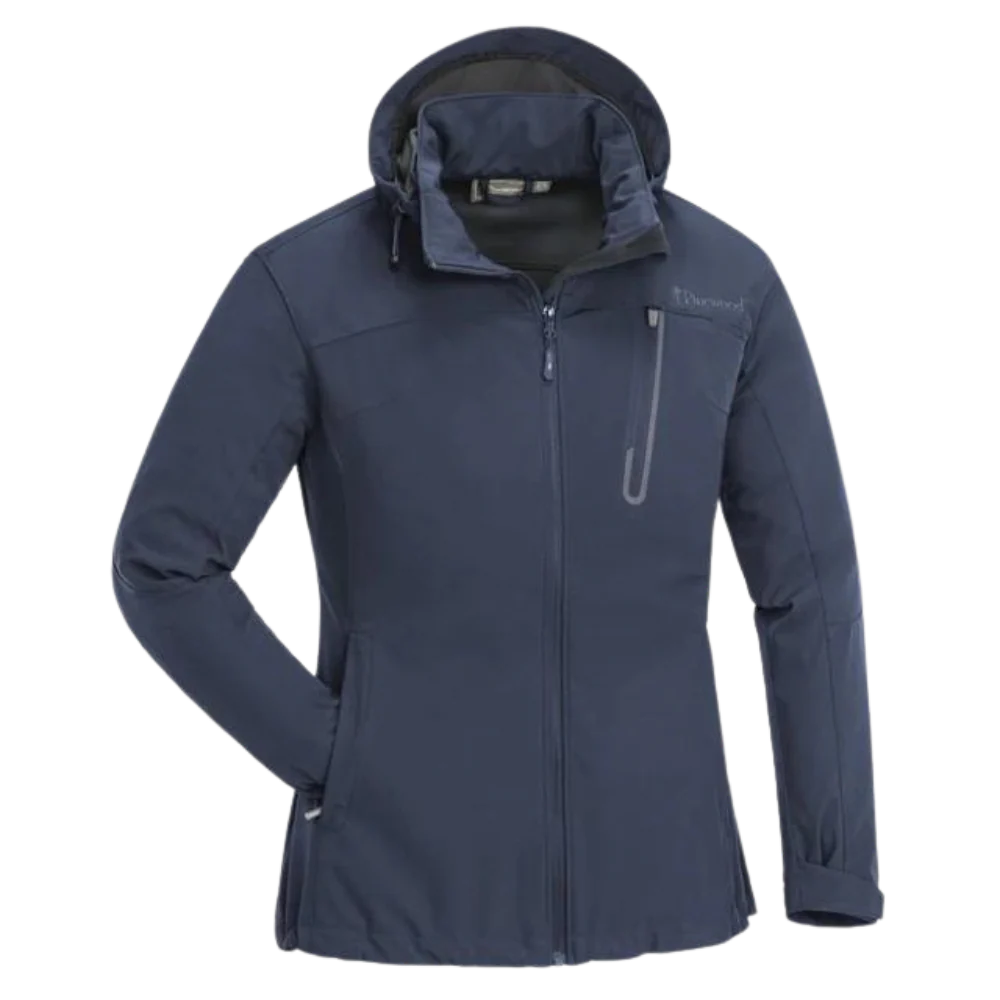 Pinewood Wilda Stretch Soft Shell Women's Jacket - Dark Dive - Image 2